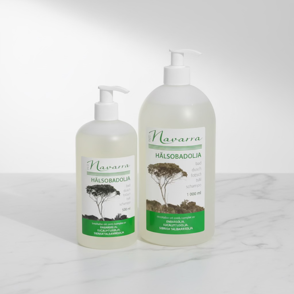 Hälsobadolja Navarra - 1000 ml parabenfri