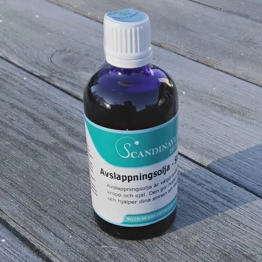 Avslappningsolja - för spända muskler och tandgnissel