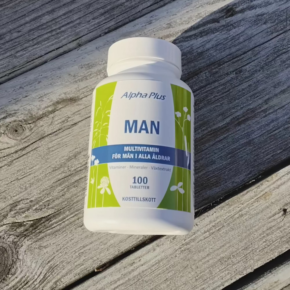 Alpha Plus Man Multivitamin 100 tabletter