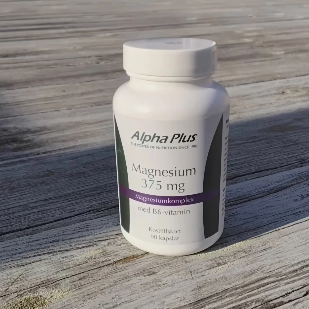 Alpha Plus Magnesium 375 mg 90 kapslar