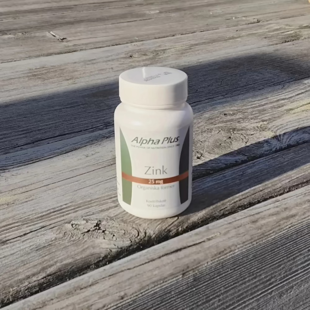 Alpha Plus Zink 25 mg 90 kapslar
