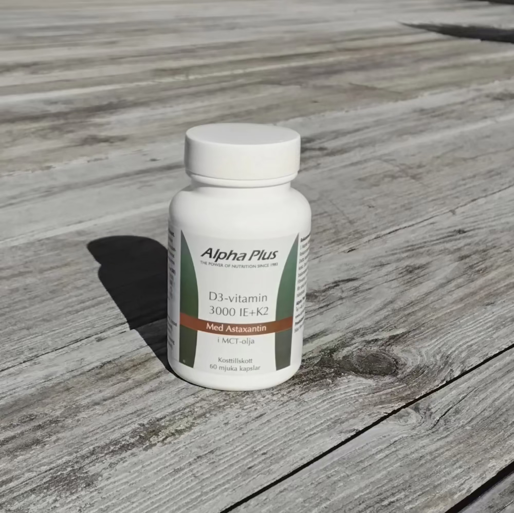 D-vitamin Alpha Plus 3000 IE 60 kapslar