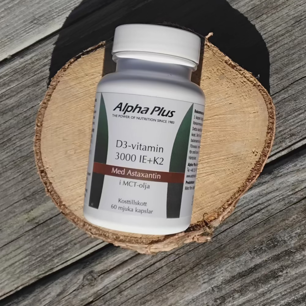 D-vitamin Alpha Plus 3000 IE 60 kapslar