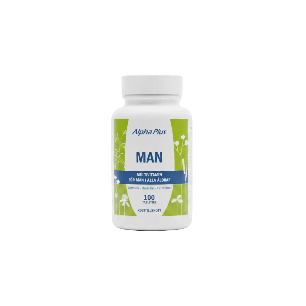 Alpha Plus Man Multivitamin 100 tabletter