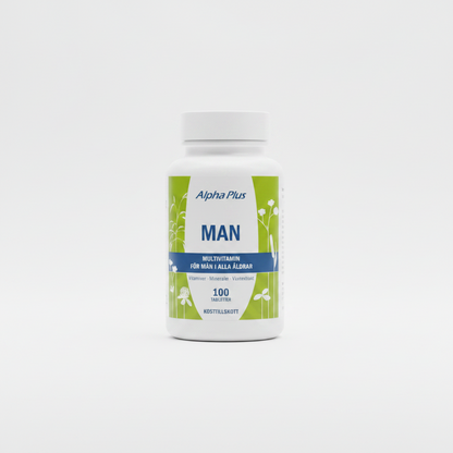 Alpha Plus Man Multivitamin 100 tabletter
