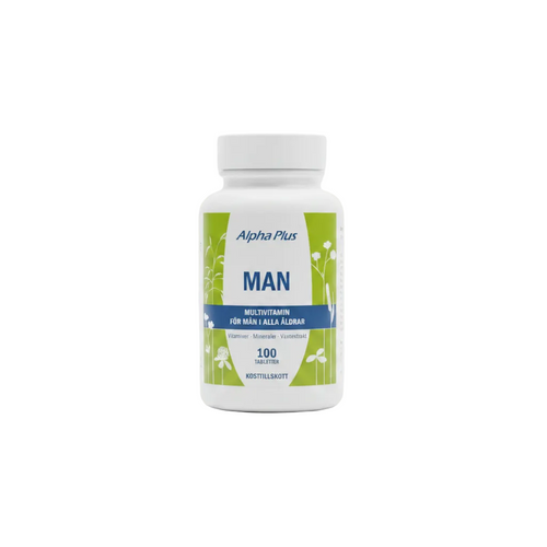 Alpha Plus Man Multivitamin 100 tabletter