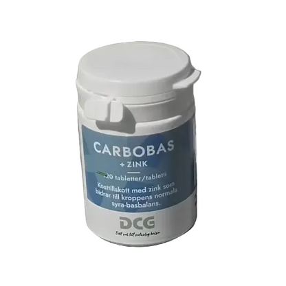 DCG CarboBas+ Zink 120 tabletter
