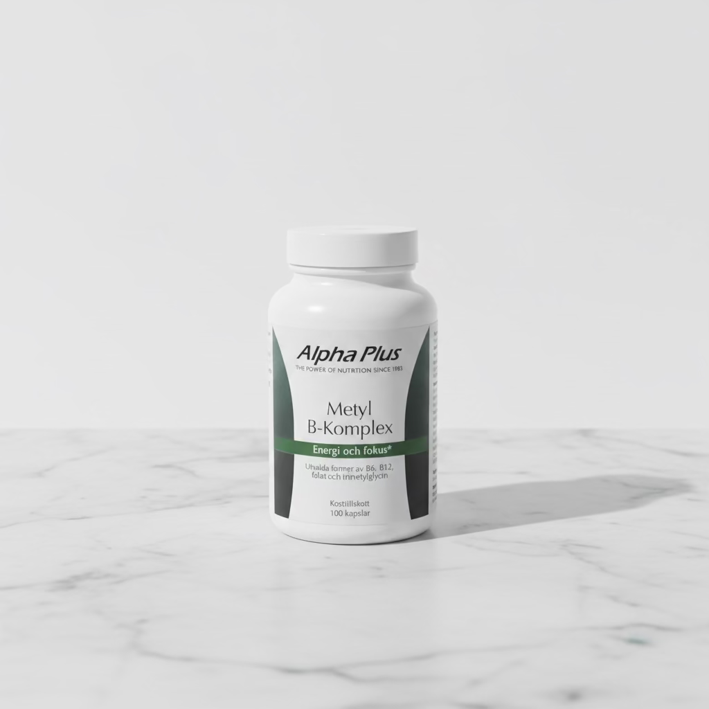 Metyl B-komplex – Aktiva B-vitaminer | Alpha Plus 100 kapslar