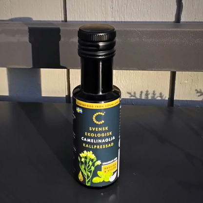 Ekologisk Camelina olja Basilika-Vitlök 100 ml