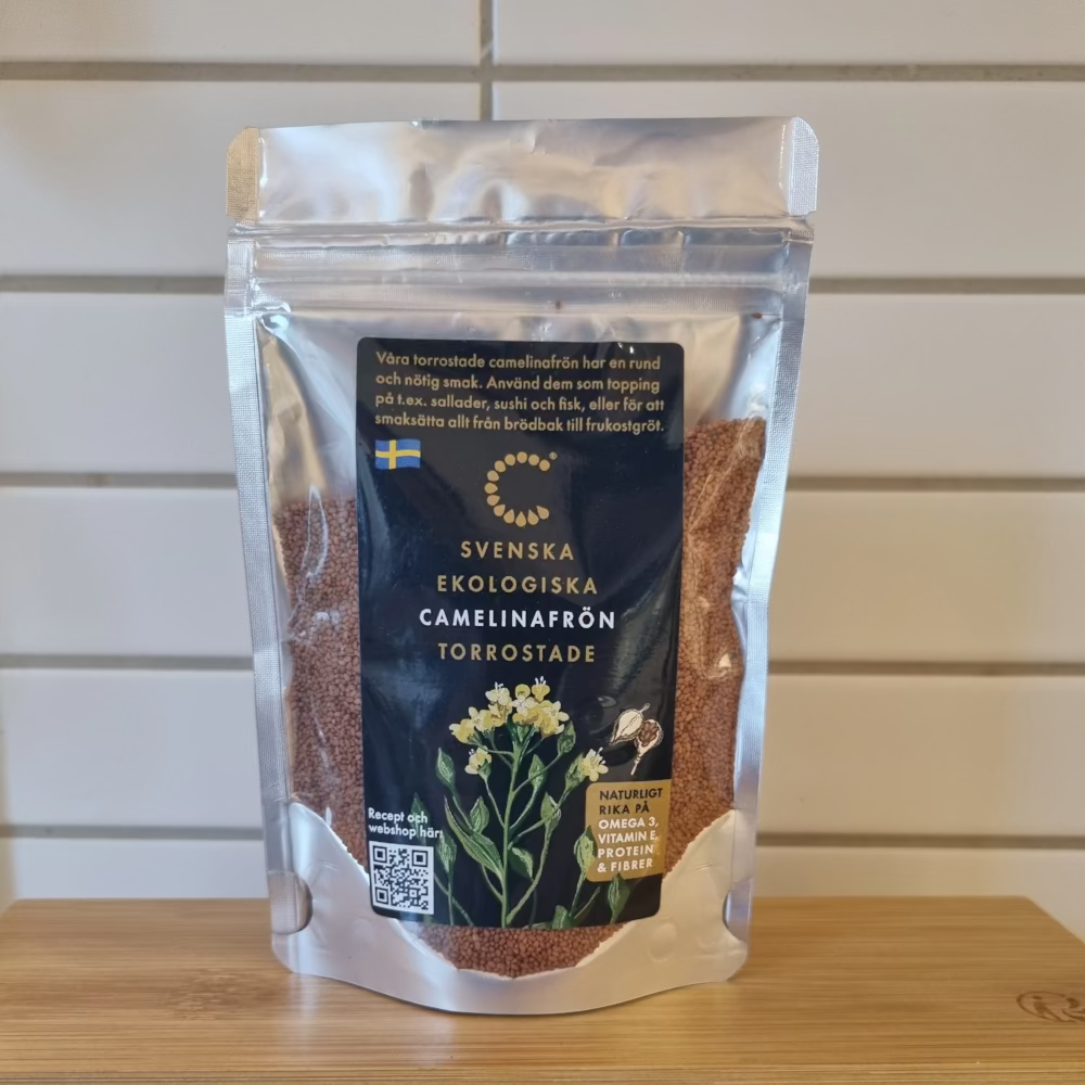 Ekologiska Camelinafrön KRAV - Torrostade 100g