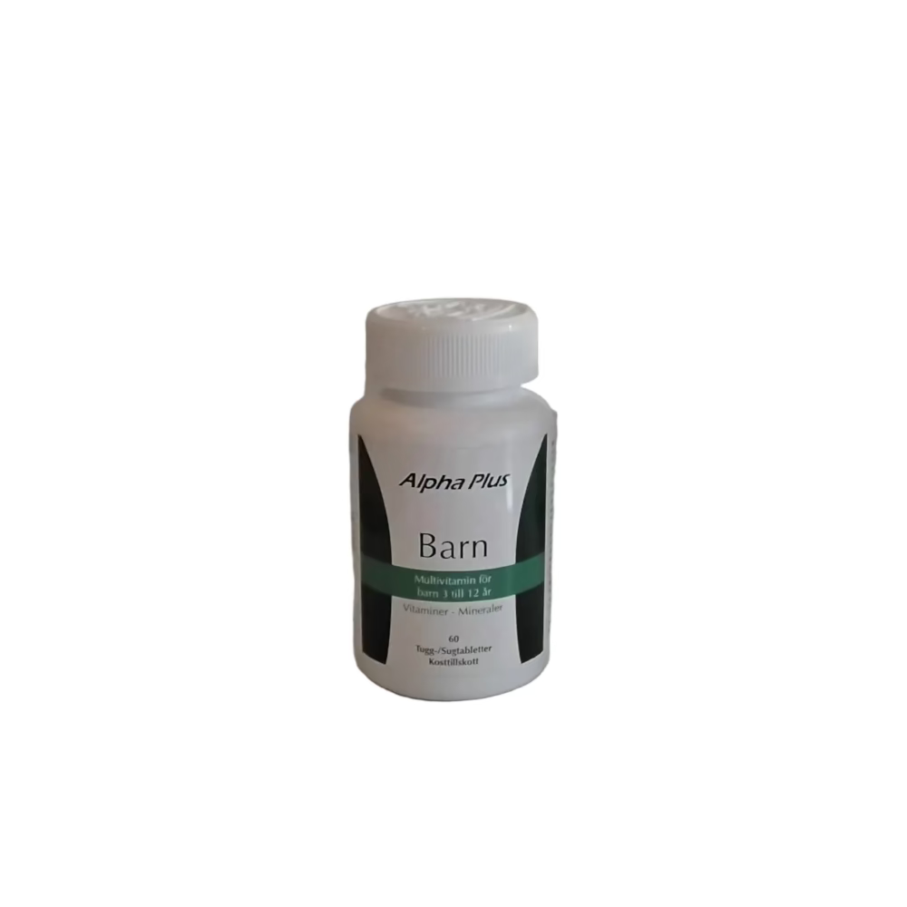 Alpha Plus Barn Multivitamin 3-12 år 60 tabletter