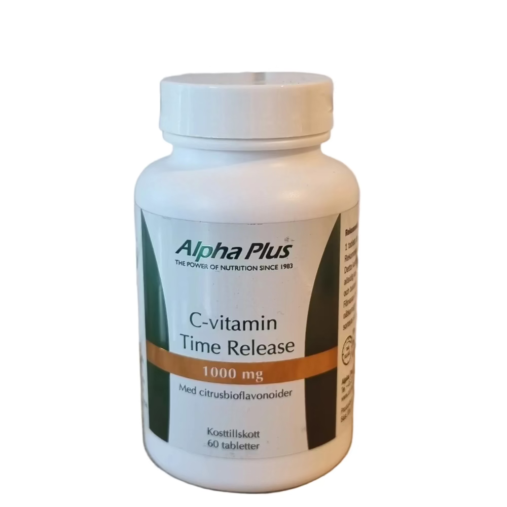 C-vitamin Time Release fr Alpha Plus 60 tabletter