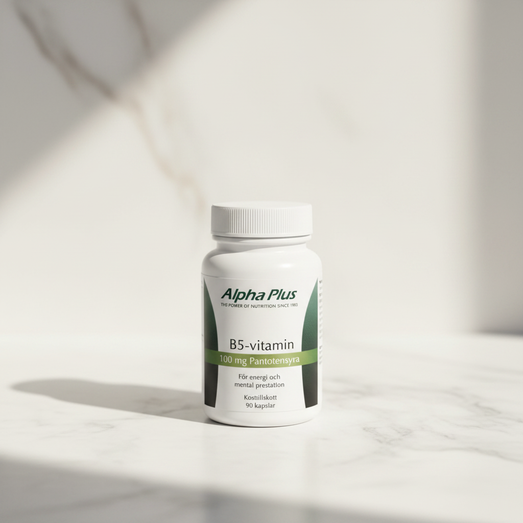 B5-vitamin 100 mg – Energi & mental prestationsförmåga