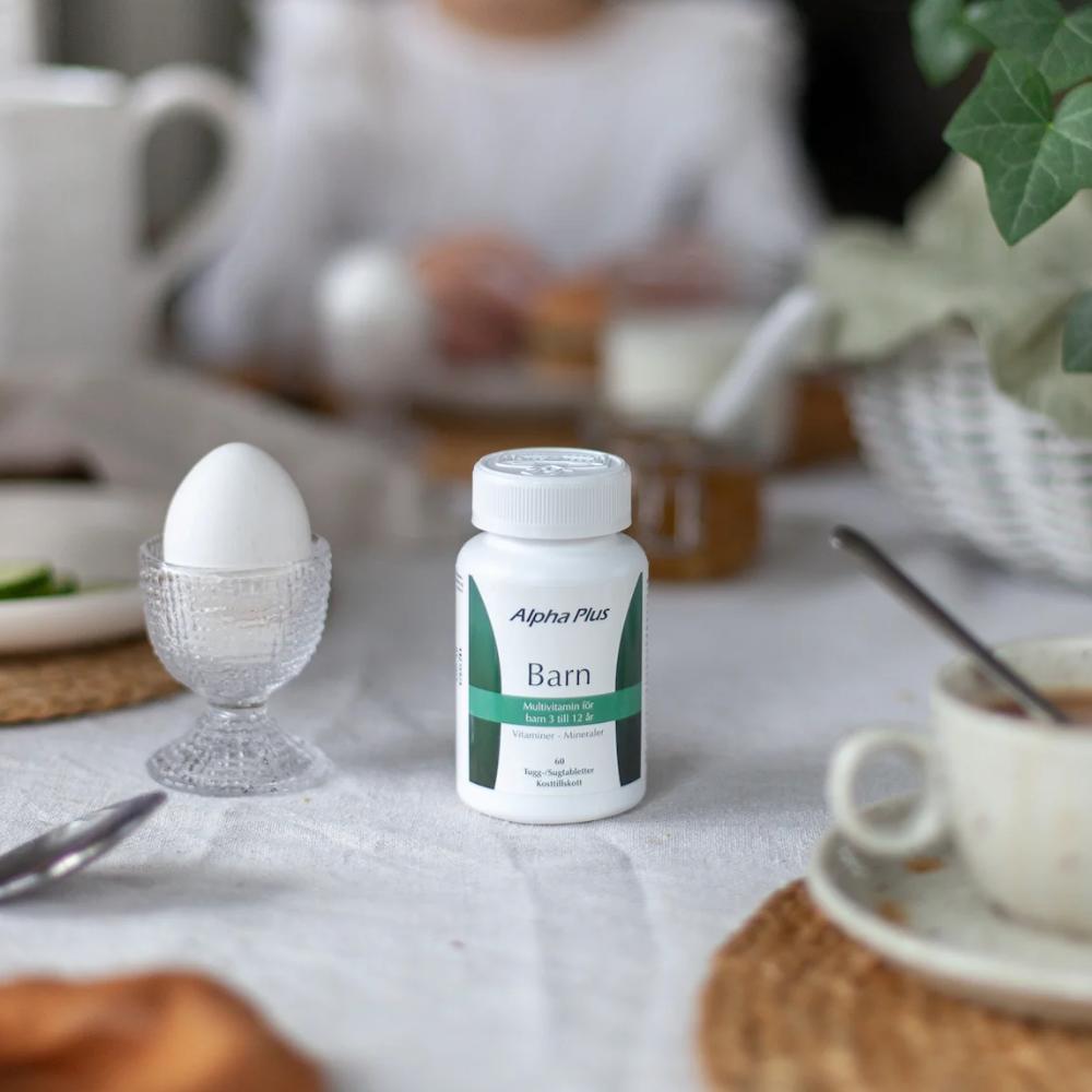 Alpha Plus Barn Multivitamin 3-12 år 60 tabletter