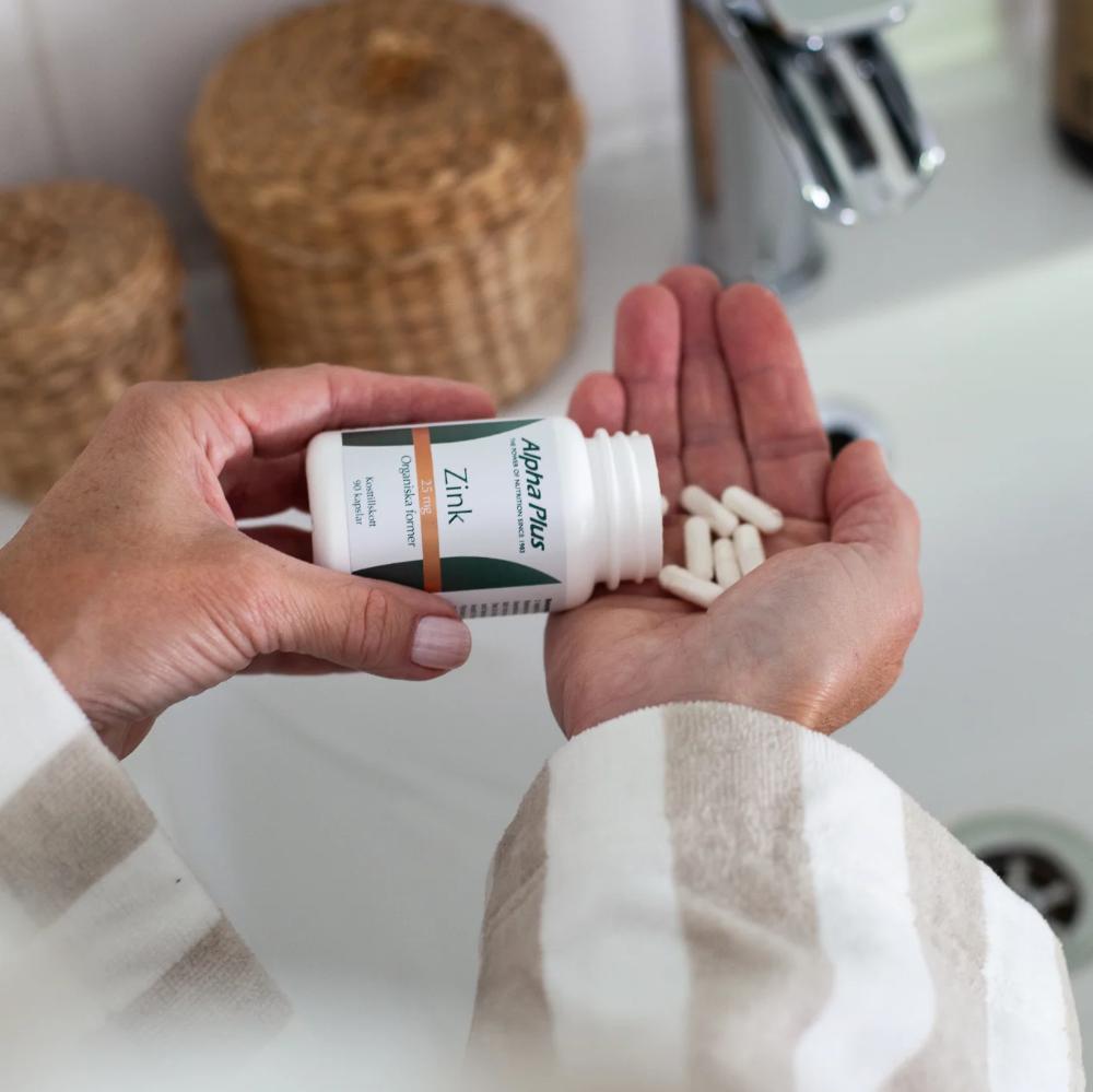 Alpha Plus Zink 25 mg 90 kapslar