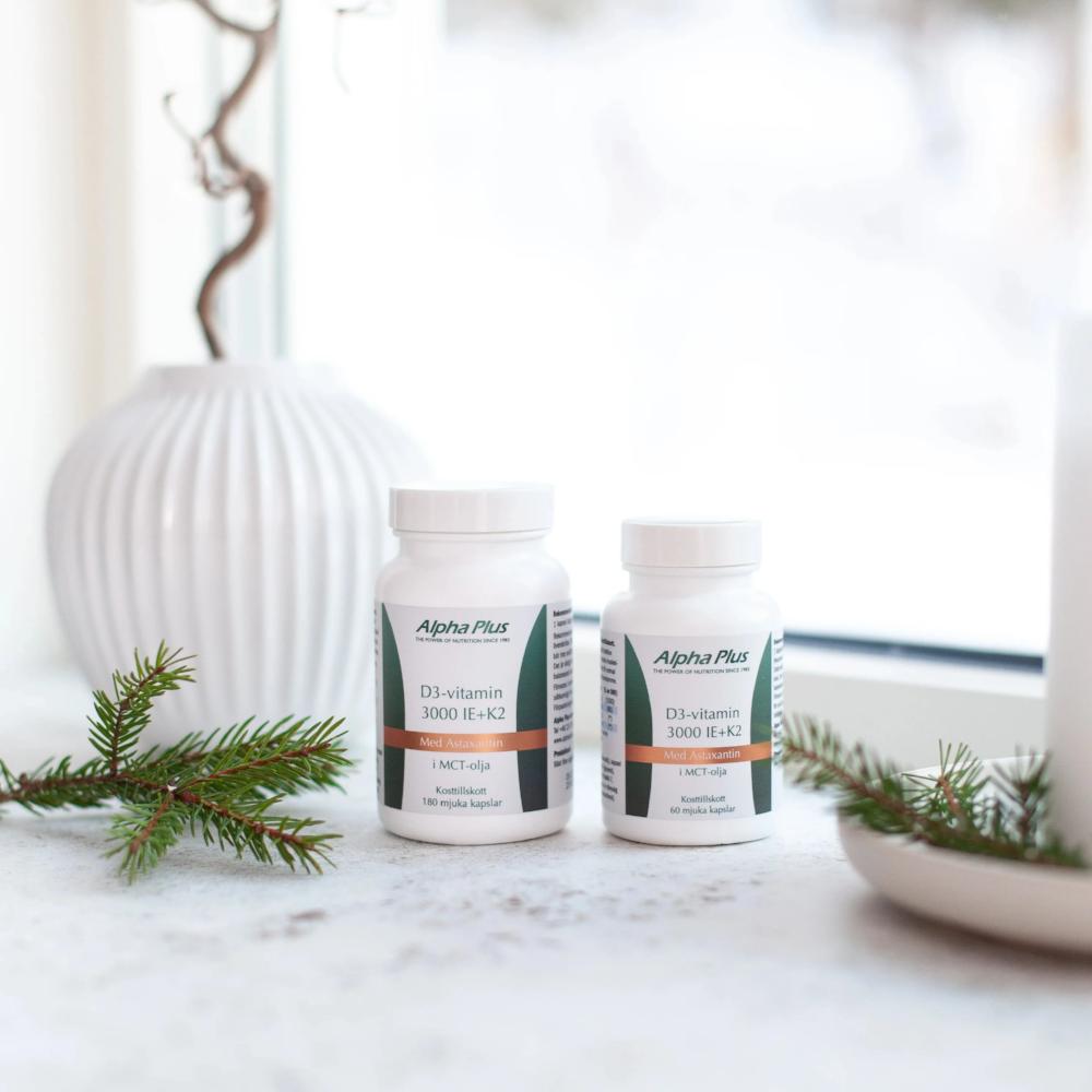D-vitamin Alpha Plus 3000 IE 60 kapslar