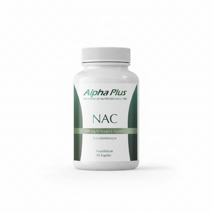 NAC från Alpha Plus -aminosyra för glutation 500 mg
