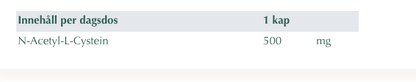 NAC 500mg - N-Acetyl-L-Cystein