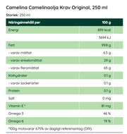 Ekologisk Camelina olja Basilika-Vitlök 250 ml