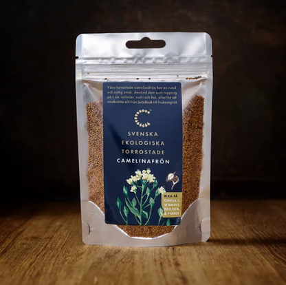 Ekologiska Camelinafrön KRAV - Torrostade 100g
