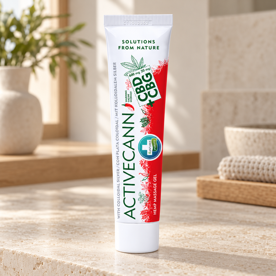 Activecann Warming Hampa Gel 600 mg CBD + CBG – med chili