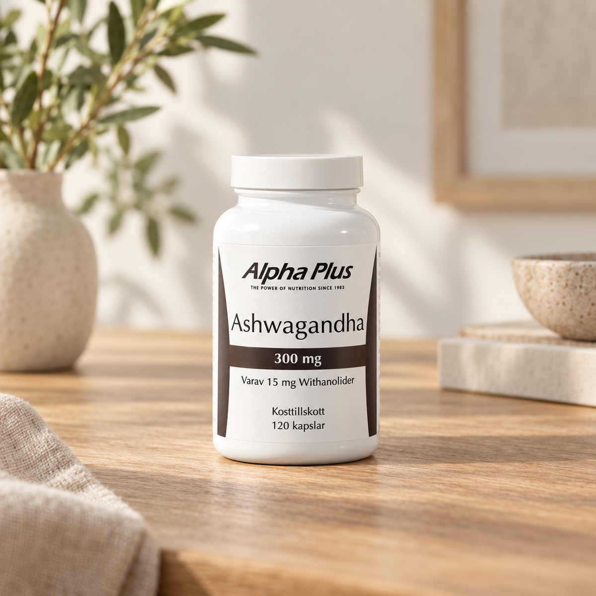 Ashwagandha från Alpha Plus 120 kapslar – Indisk Ginseng