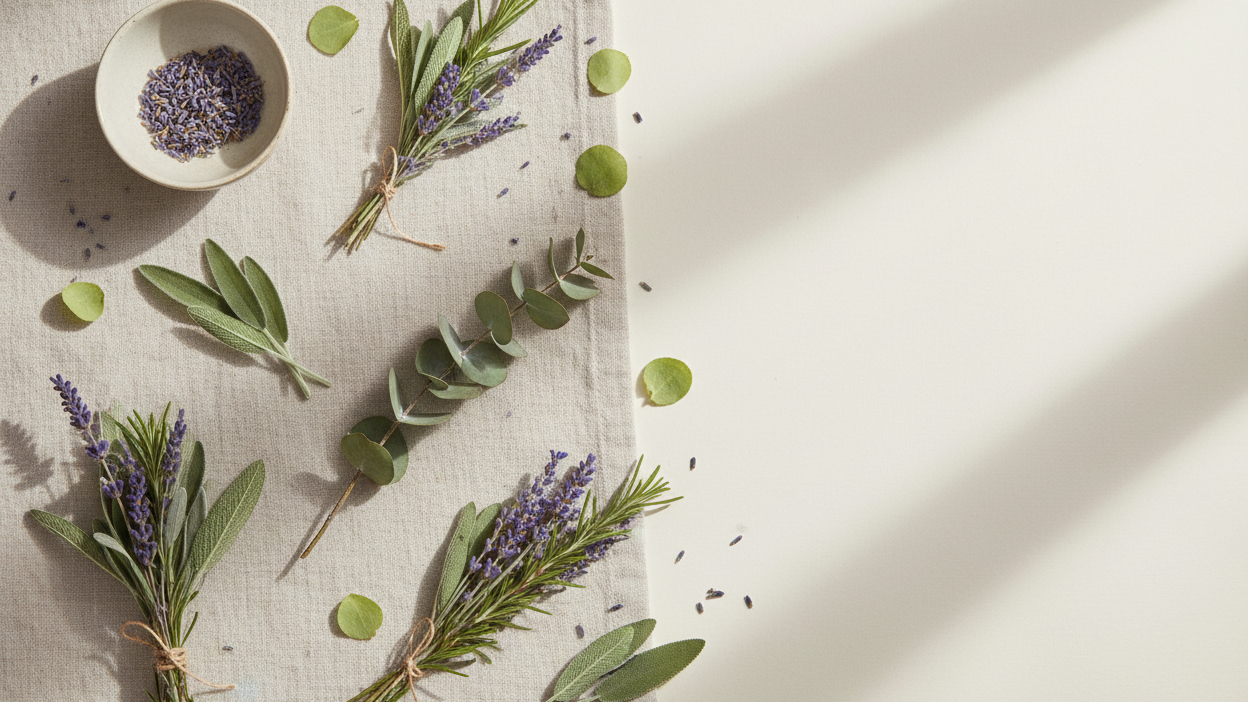 Bakgrundsbild med örter för nyhetsbrev