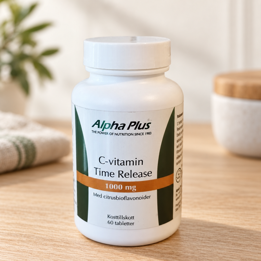 C-vitamin Time Release fr Alpha Plus 60 tabletter