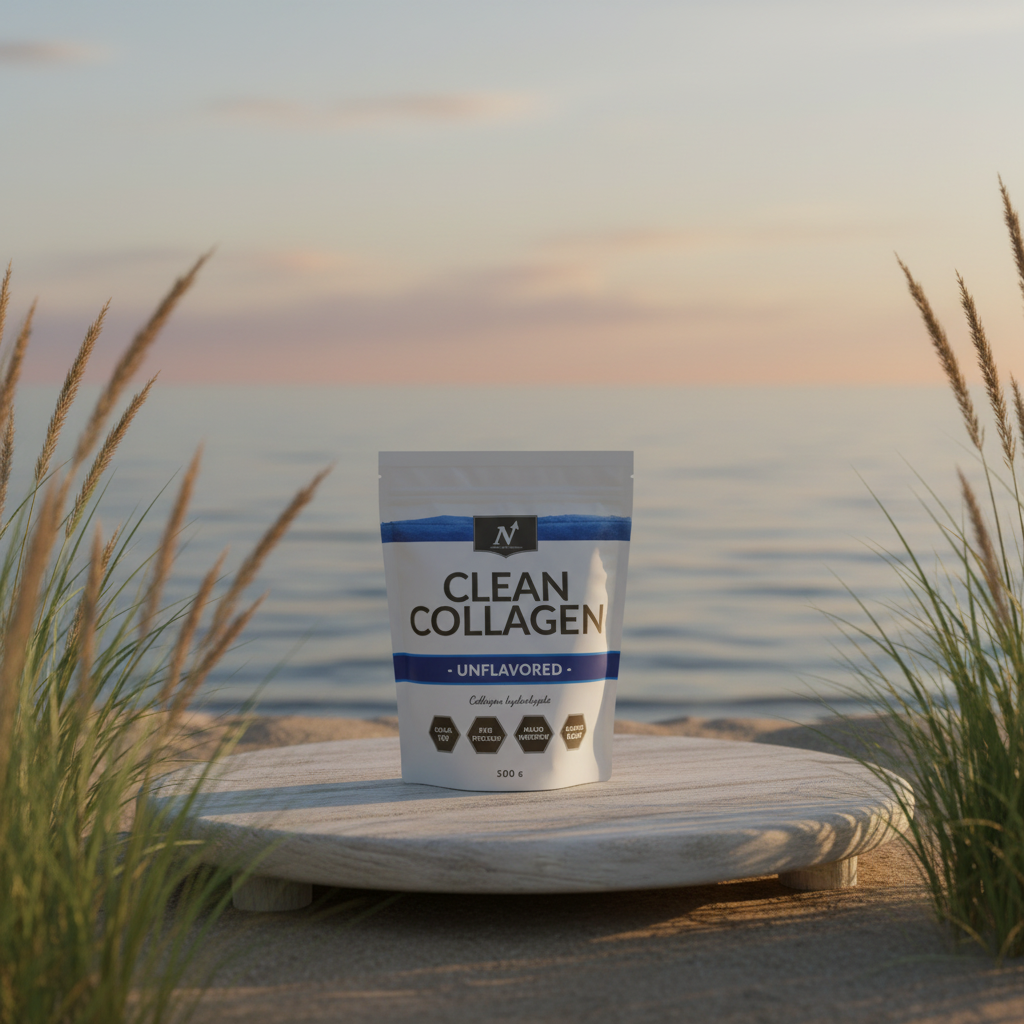 Clean Collagen med havstema och vass