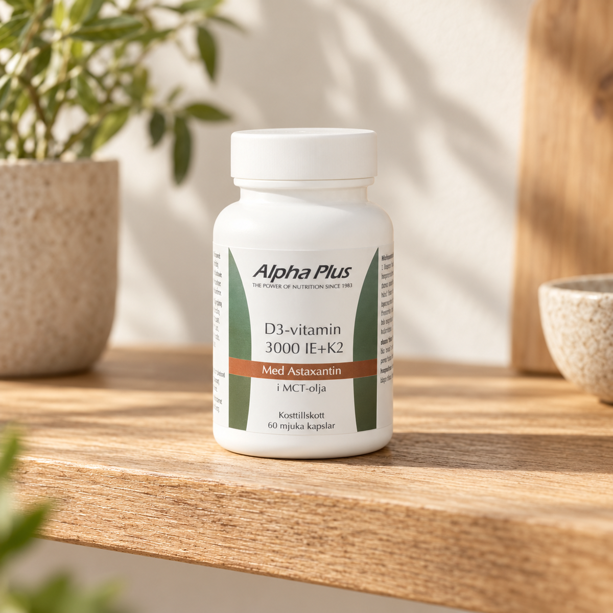 D-vitamin Alpha Plus 3000 IE 60 kapslar