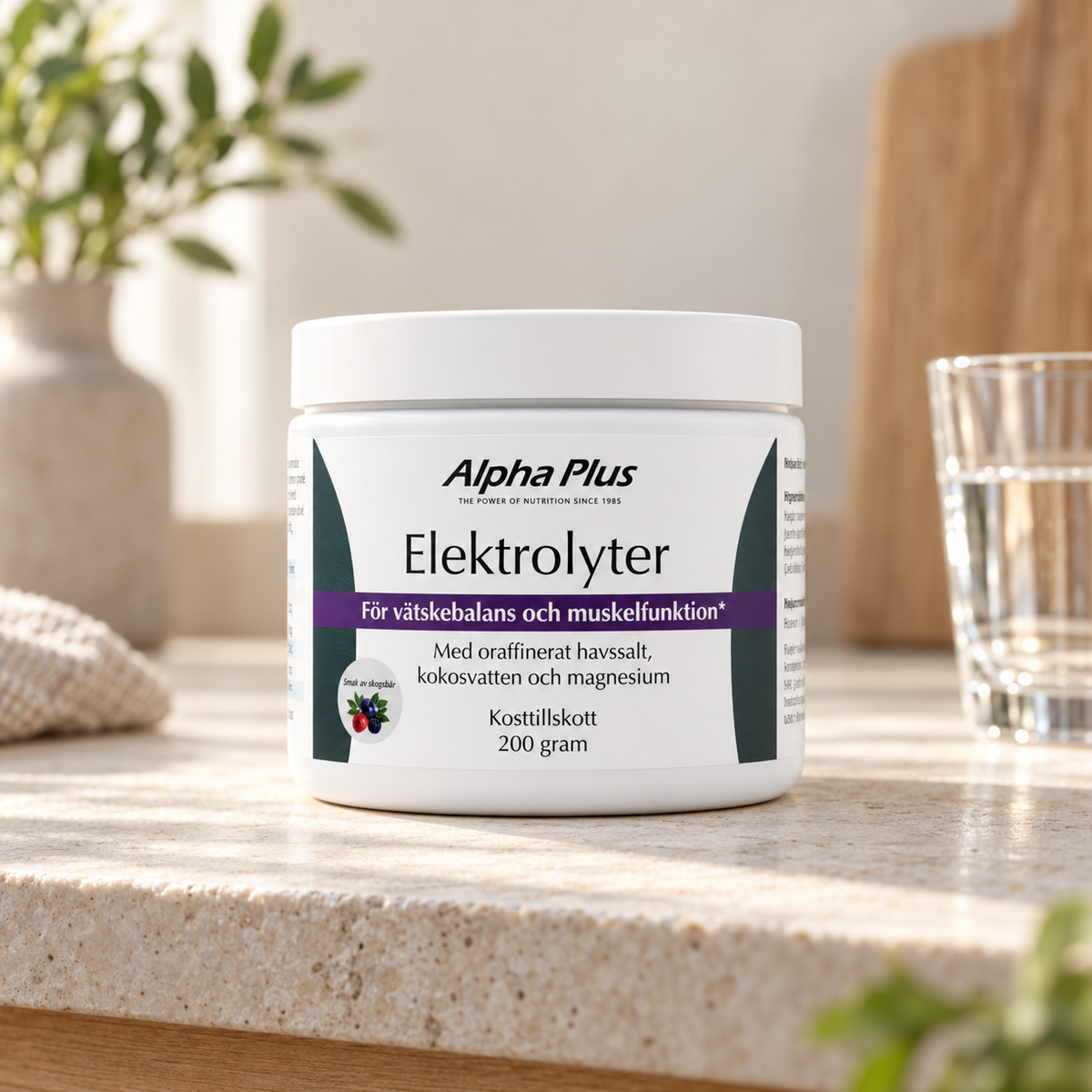 Elektrolyter Skogsbär – Alpha Plus 200 g