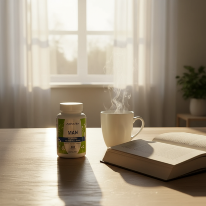 Farsdag bakgrundsbild med Multivitamin Man+ - ren version