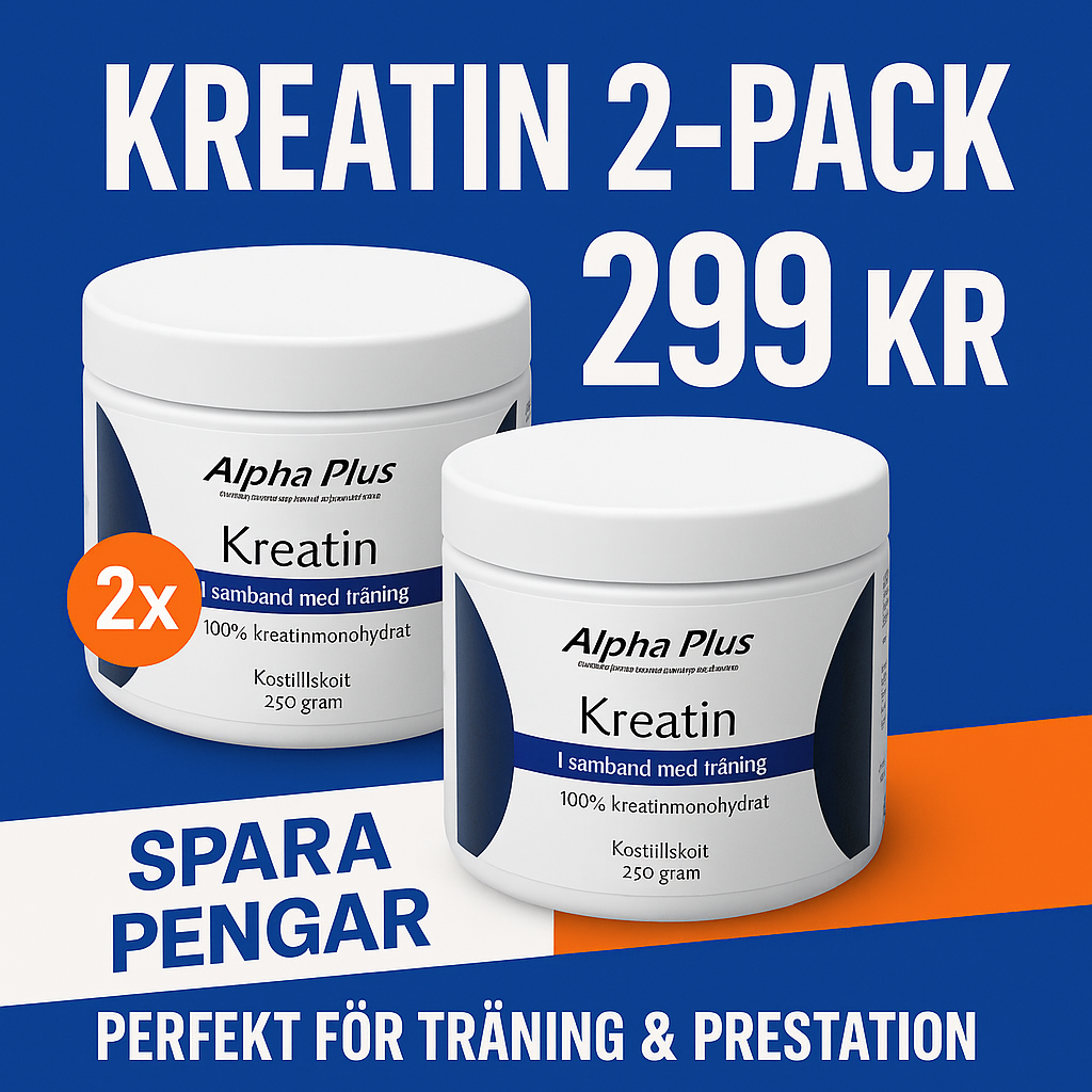 Kreatin 2-Pack Banner med pris