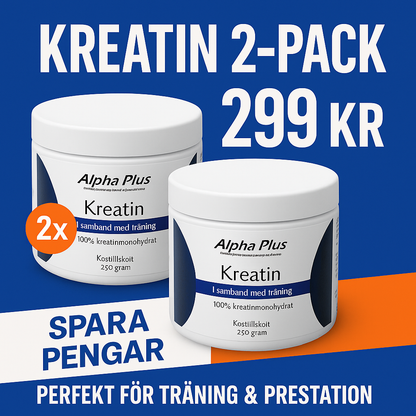 Kreatin 2-Pack Banner med pris