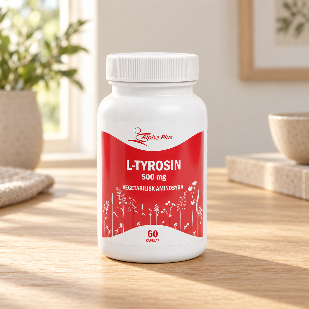 L-tyrosin Alpha Plus, 60 kapslar