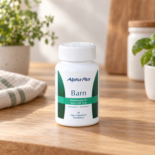 Alpha Plus Barn Multivitamin 3-12 år 60 tabletter