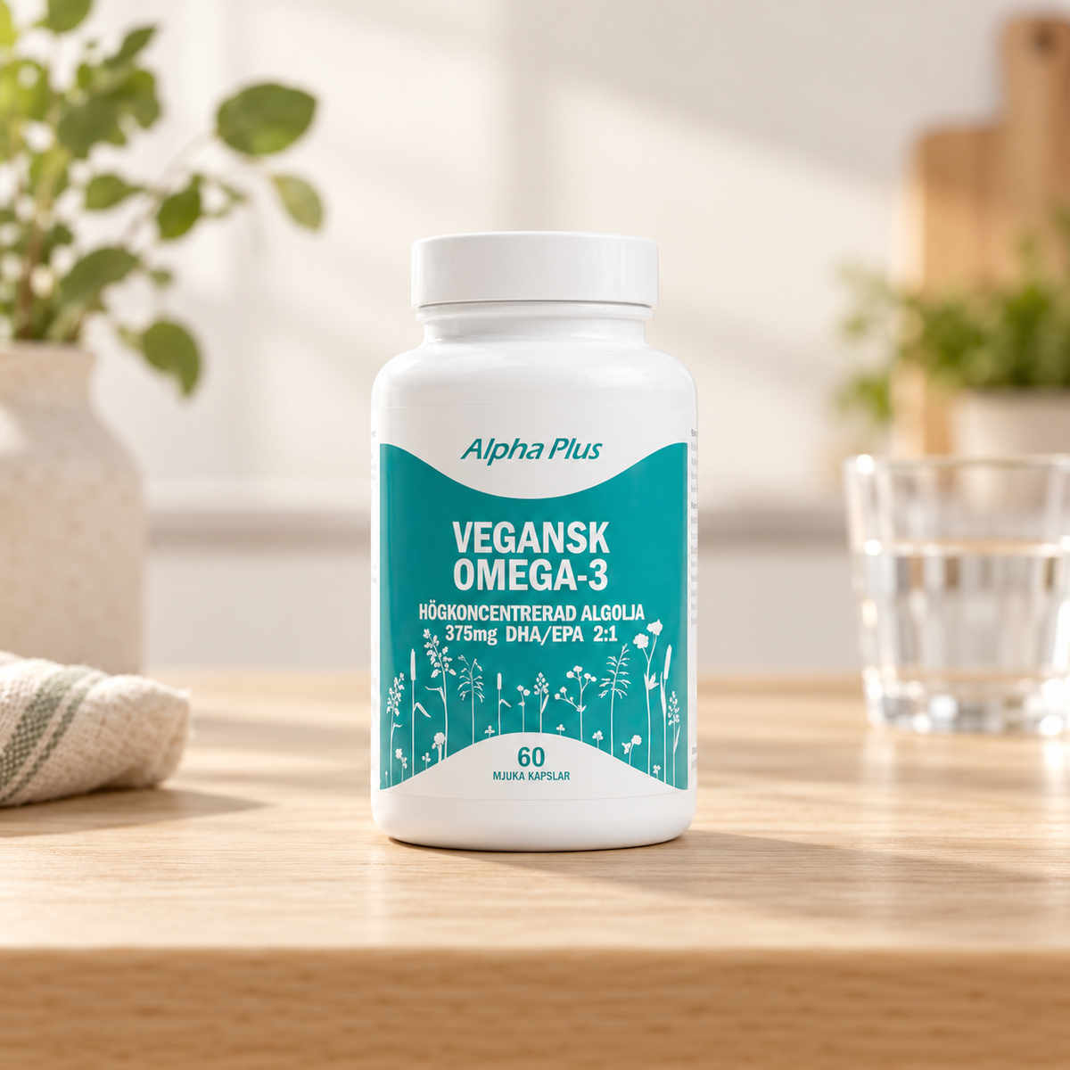 Alpha Plus Omega 3 Vegan 60 kapslar