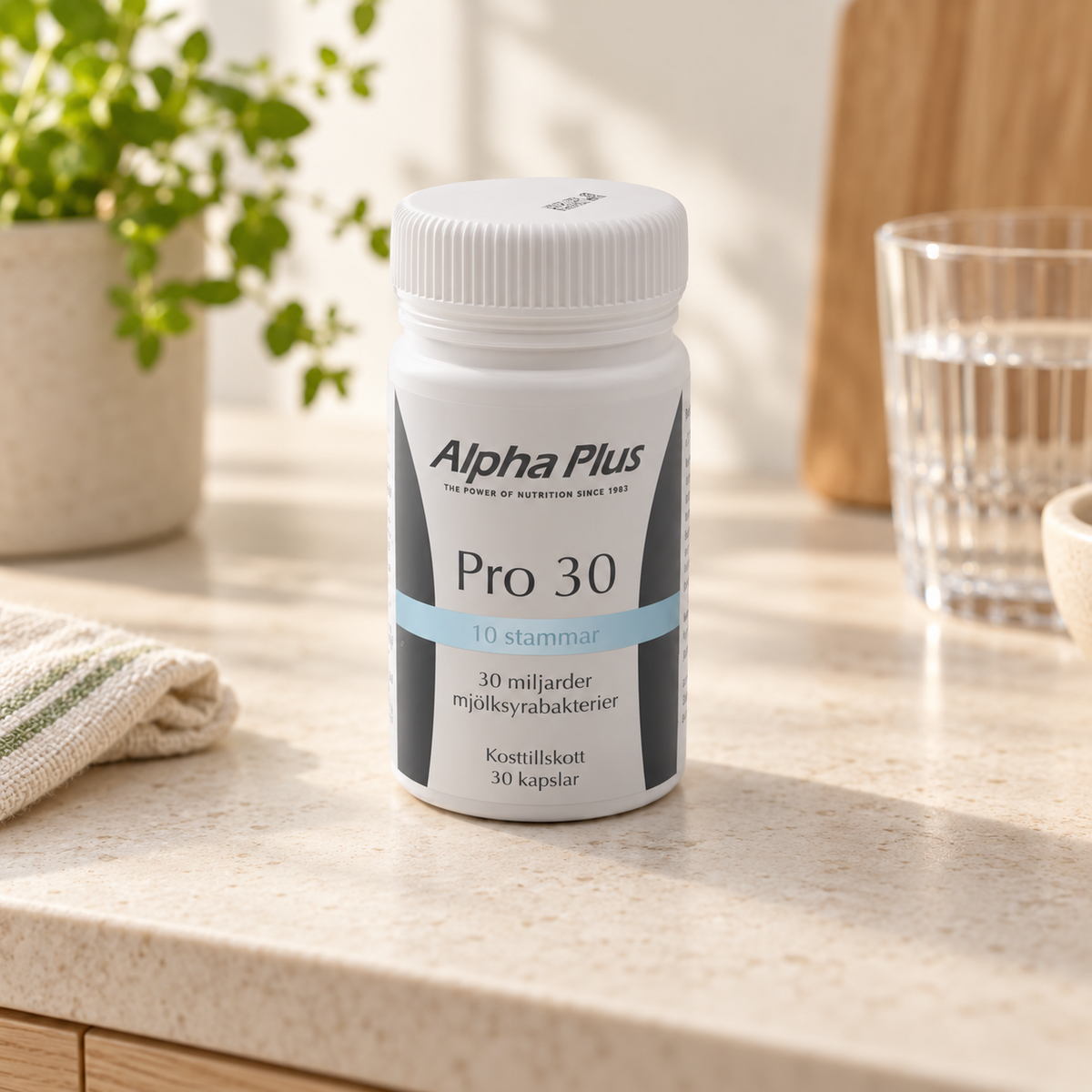 Alpha Plus Probiotika 30 miljarder 30 kapslar