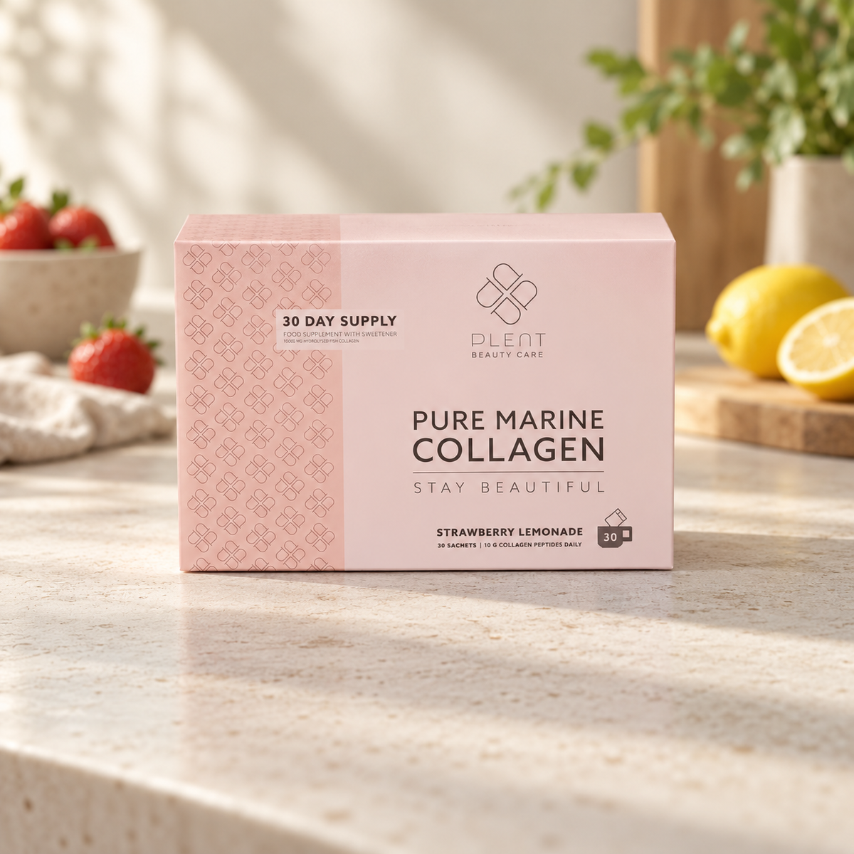 Pure Marine Collagen Strawberry Lemonade - utgående