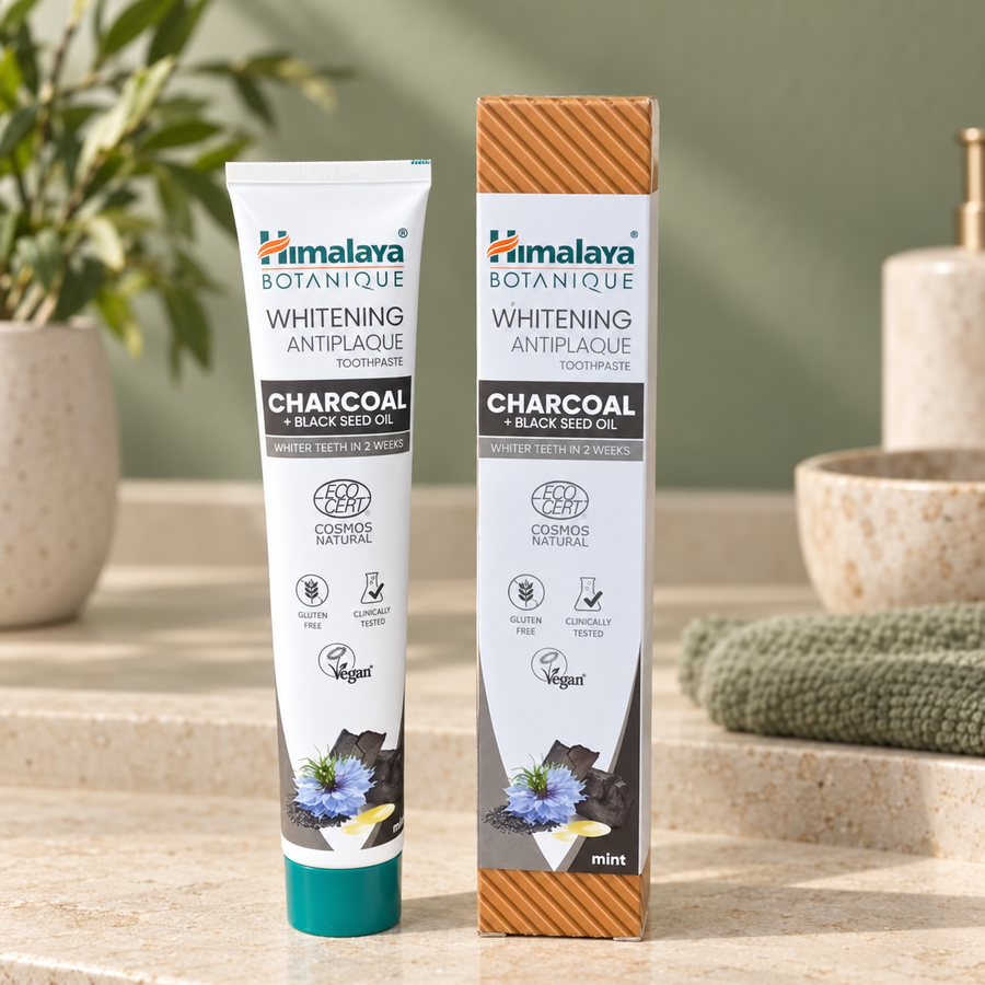 Naturlig Tandkräm med Svartkummin & Kol - Fluorfri Whitening