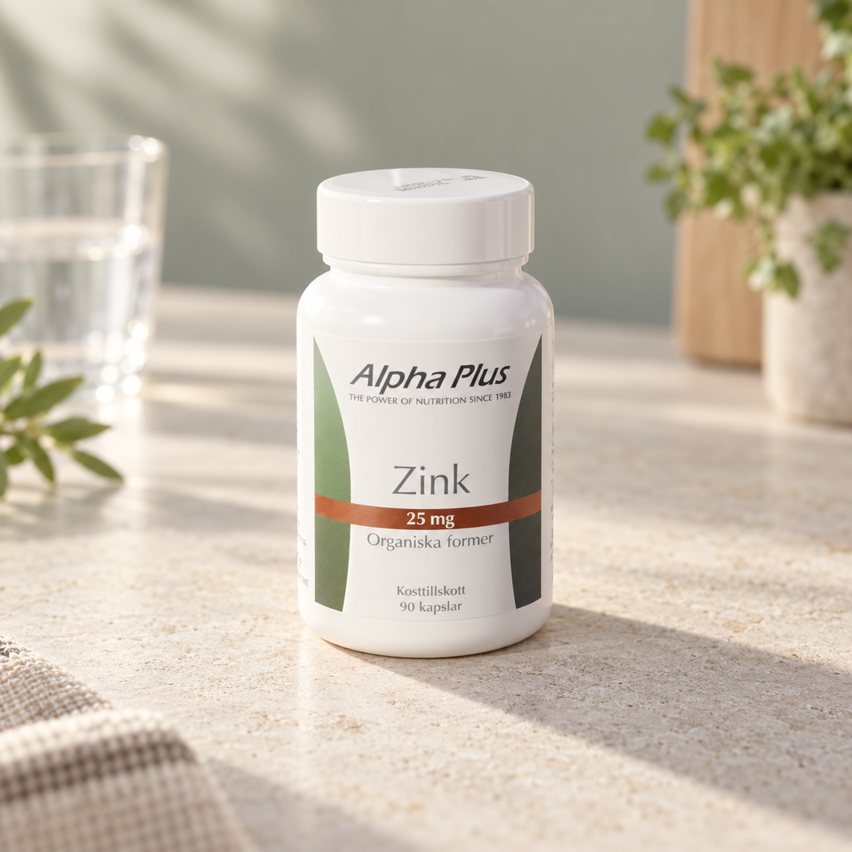 Alpha Plus Zink 25 mg 90 kapslar