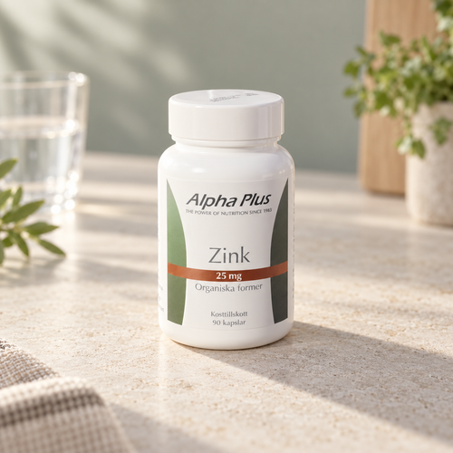Alpha Plus Zink 25 mg 90 kapslar