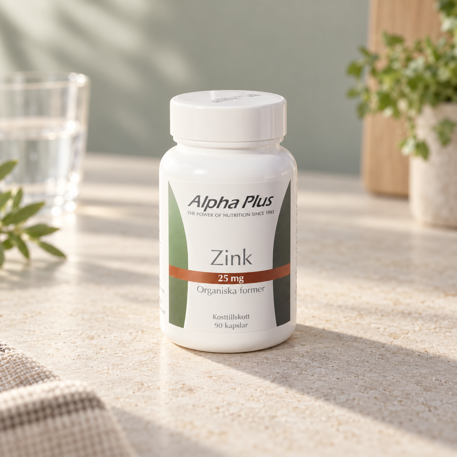 Alpha Plus Zink 25 mg 90 kapslar