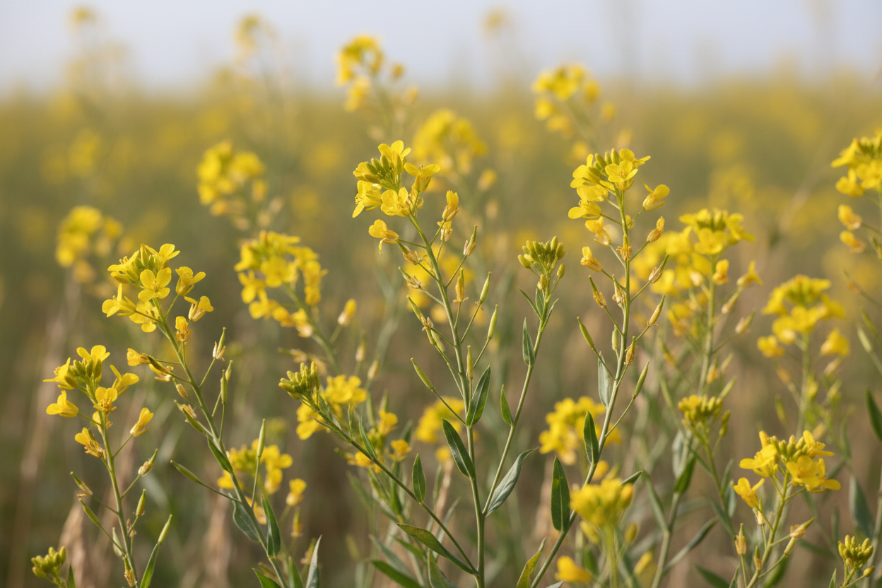 Gulblommande camelina, även kallad oljedådra